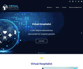 Vhospitalist.com(Telemedicine Experts and Telehospitalists) Screenshot