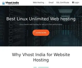 Vhostindia.com(Best Unlimited Web Hosting) Screenshot