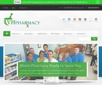 VHpharmacyrx.com(Miami Pharmacy) Screenshot