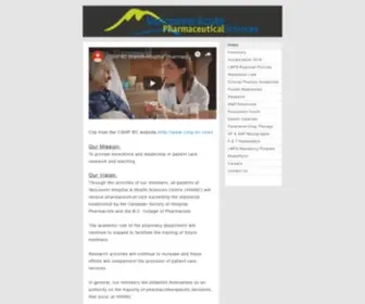 VHpharmsci.com(Vancouver Acute Pharmaceutical Sciences) Screenshot