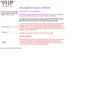 VHpvalleyexpress.com(Valley Express) Screenshot