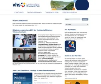 VHS-RLP.de(Landesverband der Volkshochschulen in Rheinland) Screenshot