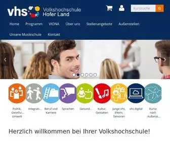 VHshoferland.de(Startseite) Screenshot