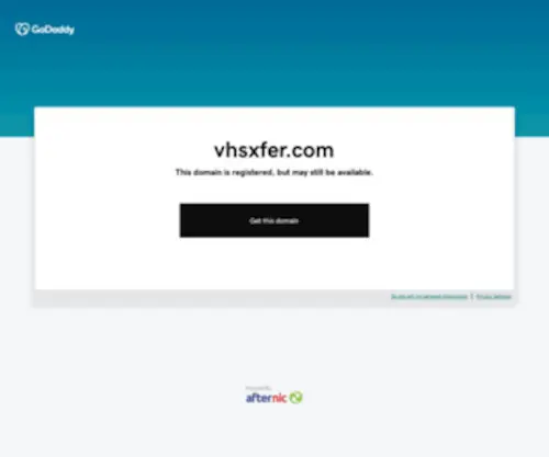 VHSxfer.com(VHSxfer) Screenshot