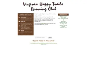 VHTRC.org(Virginia Happy Trails Running Club) Screenshot