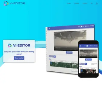 VI-Editor.com(Vi-editor - is a free online editor of video and audio files) Screenshot