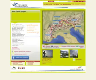 Via-Alpina.org(Die Via Alpina) Screenshot