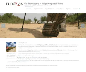 Via-Francigena.com(Pilgerweg nach Rom) Screenshot