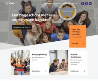 Viaa.nl(Een christelijke hogeschool in Zwolle) Screenshot