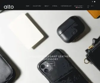 Viaalto.com(Superior Italian Handmade Leather Cases for Apple iPhone) Screenshot