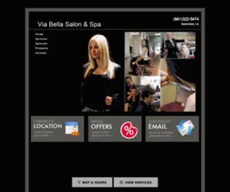 Viabellasalon.com(Via Bella Salon & Spa) Screenshot