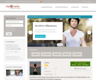 Viacarta.de(Wahrsagen am Telefon per SMS & online) Screenshot