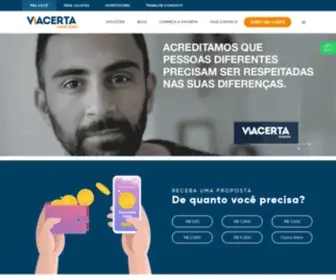 Viacertafinanciadora.com.br(VIACERTA Banking) Screenshot