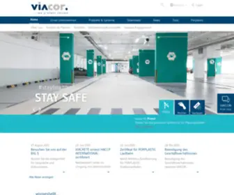 Viacor.de(Industrieboden und Sportboden) Screenshot