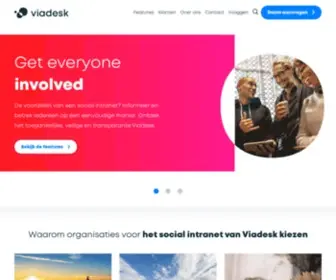 Viadesk.nl(Viadesk social intranet) Screenshot