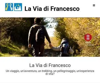 Viadifrancesco.it(La Via di Francesco per raggiungere Assisi sui passi di San Francesco) Screenshot