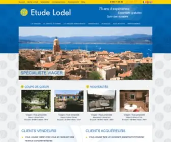 Viagerlodel.fr(Viager Étude Lodel) Screenshot