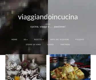 Viaggiandoincucina.com(Cucina, viaggi e) Screenshot