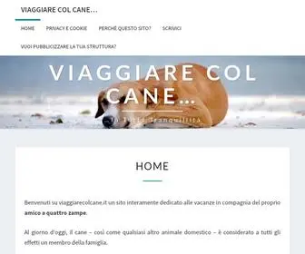 Viaggiarecolcane.it(Vacanze con Animali) Screenshot