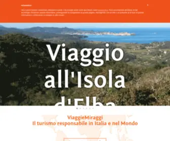 Viaggiemiraggi.org(Viaggi di turismo responsabile in Italia e nel Mondo) Screenshot
