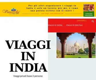 Viaggindia.it(Viaggindia Tour operator) Screenshot