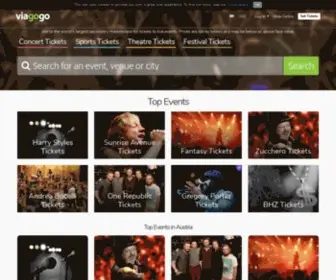 Viagogo.at(Kaufen & verkaufen bei viagogo) Screenshot