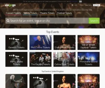 Viagogo.biz(Viagogo the Ticket Marketplace) Screenshot