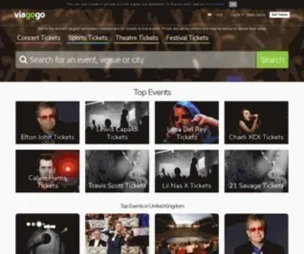 Viagogo.co.uk(Viagogo the Ticket Marketplace) Screenshot