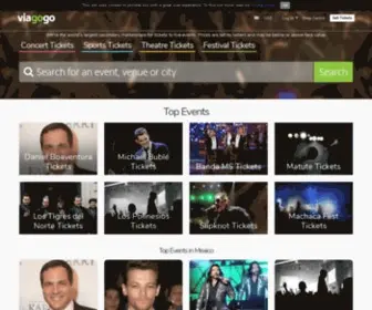 Viagogo.com.mx(Entradas para Conciertos) Screenshot