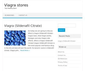 ViagraStores.com(ED Medicines) Screenshot