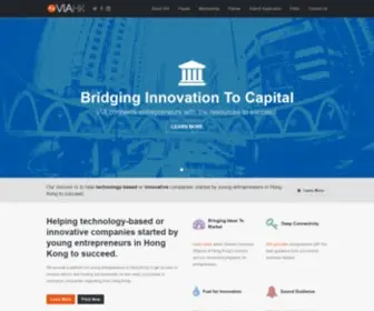 Viahk.org(Venture Investors Alliance of Hong Kong) Screenshot