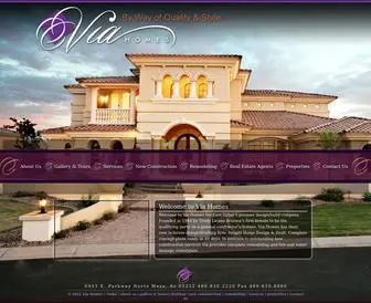 Viahomes.com(Via Homes) Screenshot