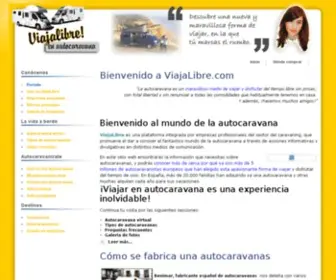 Viajalibre.com(Autocaravanas y furgonetas camper Hymer y Benimar y accesorios) Screenshot