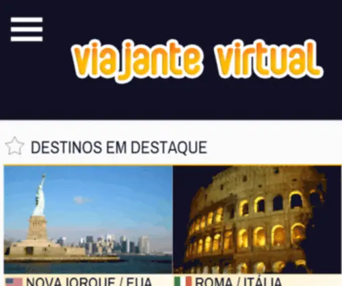 Viajantevirtual.com.br(VIAJANTE VIRTUAL) Screenshot