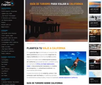 Viajarcalifornia.com(La guía más completa de viaje y turismo sobre California) Screenshot