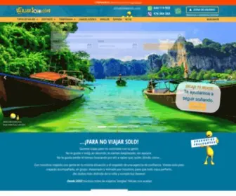 Viajarsolo.com(Viajes singles Ofertas viajes organizados para solteros) Screenshot