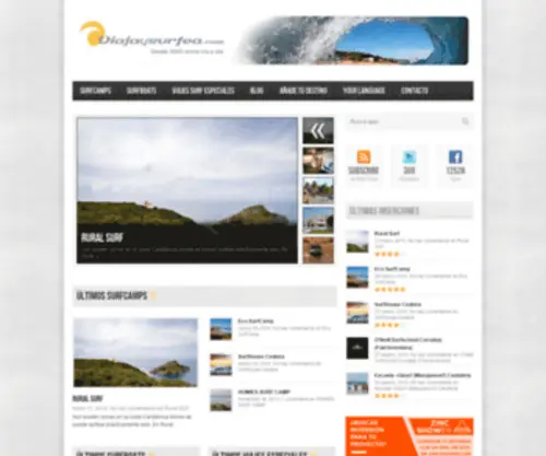 Viajaysurfea.com(Viajes de surf) Screenshot