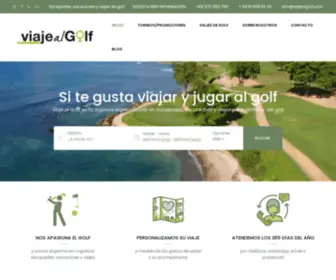 Viajealgolf.com(Agencia de viajes especializada en vacaciones y viajes de golf) Screenshot