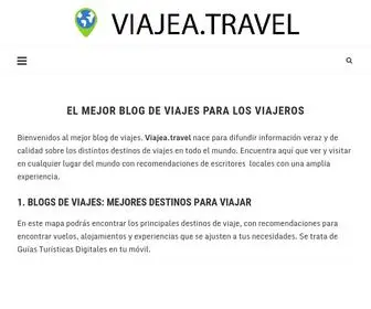 Viajea.travel(El Mejor Blog de Viajes para Los Viajeros) Screenshot