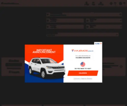 Viajemos.com.sv(Rent a Car in United States and Save Up to 35% at Airport) Screenshot
