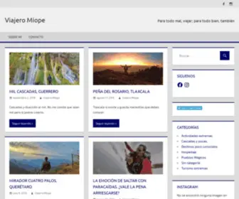 Viajeromiope.com(Viajero Miope) Screenshot