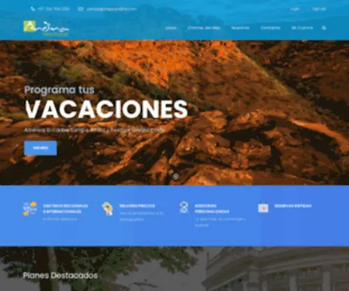 Viajesandina.com(Encuentra las mejores ofertas seguras y al mejor precio) Screenshot