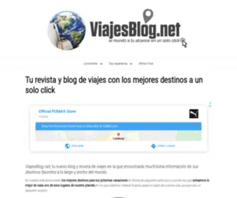 Viajesblog.net(Revista y blog de viajes con los mejores destinos para ti que te gusta viajar) Screenshot