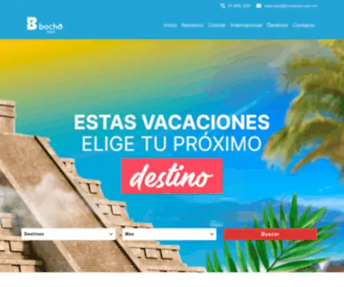 Viajesbocho.com.mx(INICIO) Screenshot