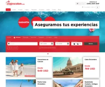 Viajescolon.com(Colón) Screenshot