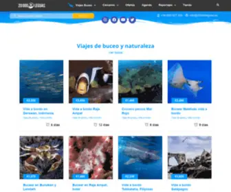 Viajesdebuceo.es(Inicioleguas de viaje submarino) Screenshot