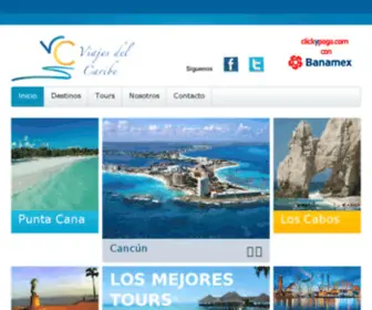 Viajesdelcaribe.com.mx(Viajes del Caribe) Screenshot