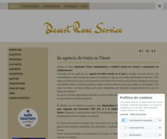 Viajesdesertrose.com(Agencia de viajes Túnez) Screenshot