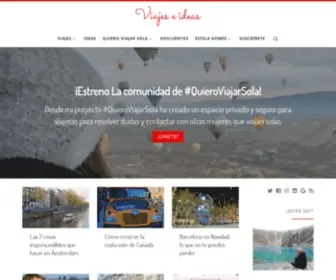 Viajeseideas.com(Viajes e ideas) Screenshot