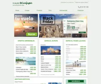 Viajeselcorteingles.com.pe(Inicio) Screenshot